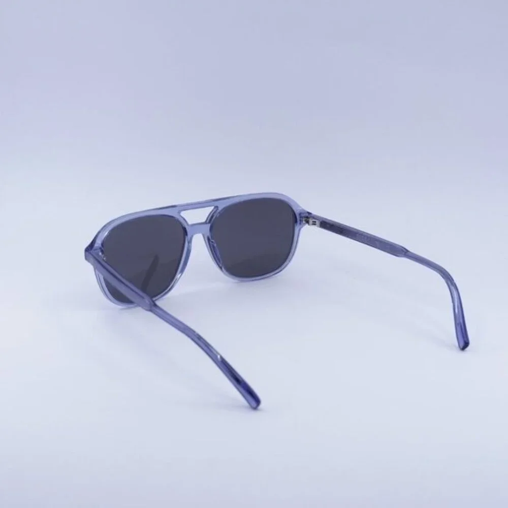 Dior INDIOR N1I 80A4 Sunglasses Transparent Blue Square Frame, Mirror Lenses